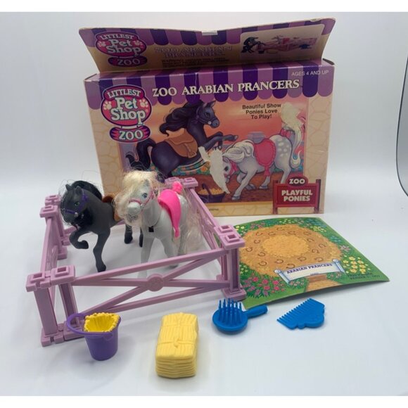 Littlest Pet Shop Vintage Zoo Arabian Prancers Playful Ponies Kenner - New - Picture 2 of 9